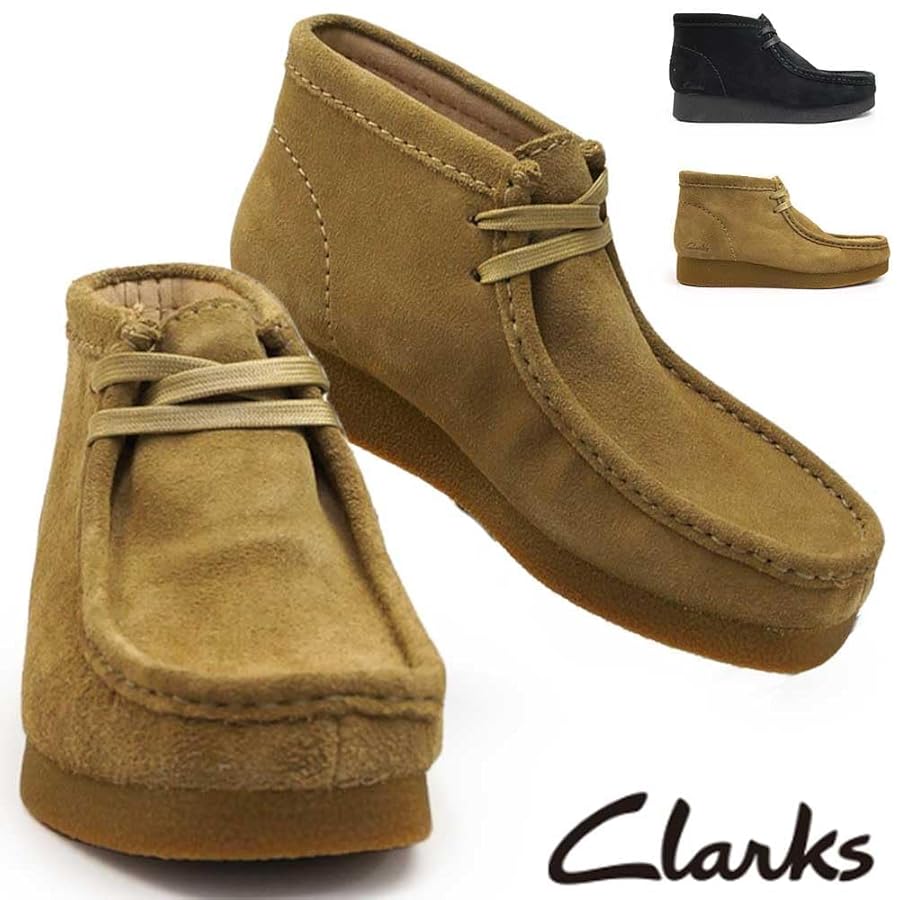 【極美品】Clarks クラークス ワラビーブーツ レザー 厚底 7(26) Clarks/クラークス Wallabee ワラビー レザー（ブーツ）｜Clarks